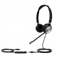 YEALINK UH36 Dual Teams USB-C - проводная стерео гарнитура, с разъёмами USB и 3,5мм, сертифицирована для Teams