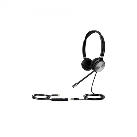 YEALINK UH36 Dual Teams USB-C - проводная стерео гарнитура, с разъёмами USB и 3,5мм, сертифицирована для Teams YEALINK UH36 Dual Teams USB-C - проводная стерео гарнитура, с разъёмами USB и 3,5мм, сертифицирована для Teams