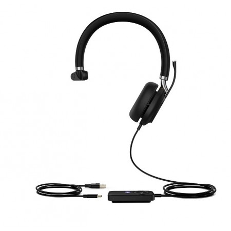 YEALINK UH38 Mono Teams - проводная USB моно гарнитура с Bluetooth YEALINK UH38 Mono Teams - проводная USB моно гарнитура с Bluetooth