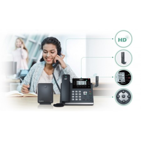 YEALINK W41P - беспроводной (DECT) стационарный телефон YEALINK W41P - беспроводной (DECT) стационарный телефон