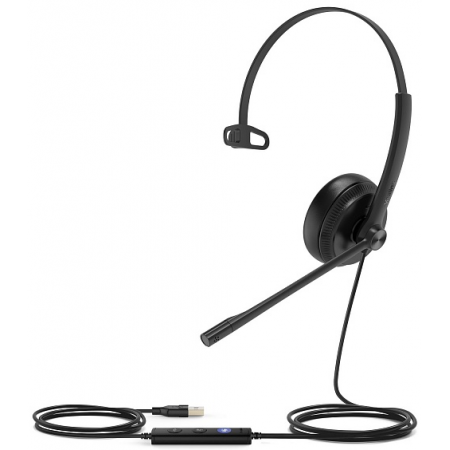 YEALINK UH34 Mono Teams - проводная USB моно гарнитура, сертифицирована для Teams YEALINK UH34 Mono Teams - проводная USB моно гарнитура, сертифицирована для Teams