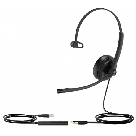 YEALINK UH34 SE Mono Teams - проводная USB моно гарнитура, сертифицирована для Teams YEALINK UH34 SE Mono Teams - проводная USB моно гарнитура, сертифицирована для Teams